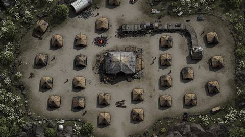 Burned camp