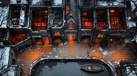 Burned street