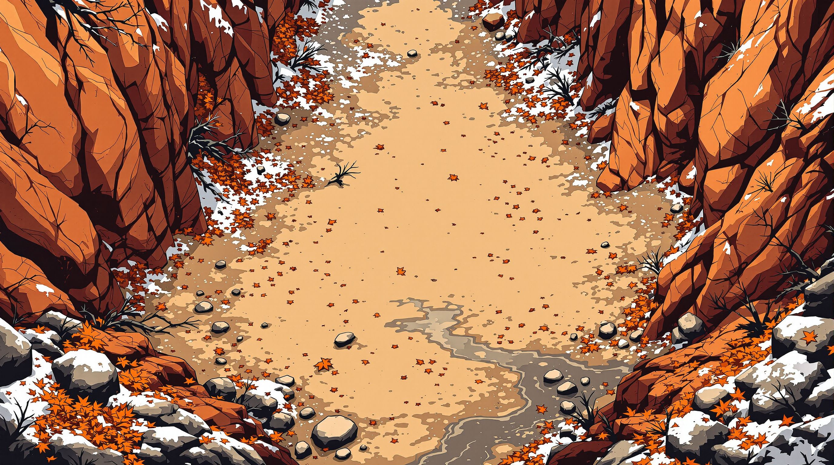 Canyon floor