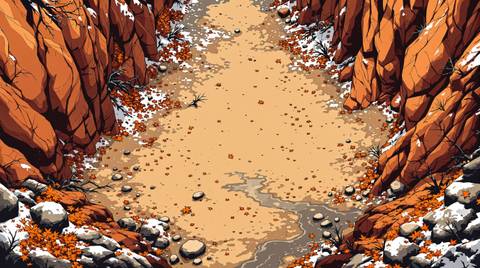 Canyon floor