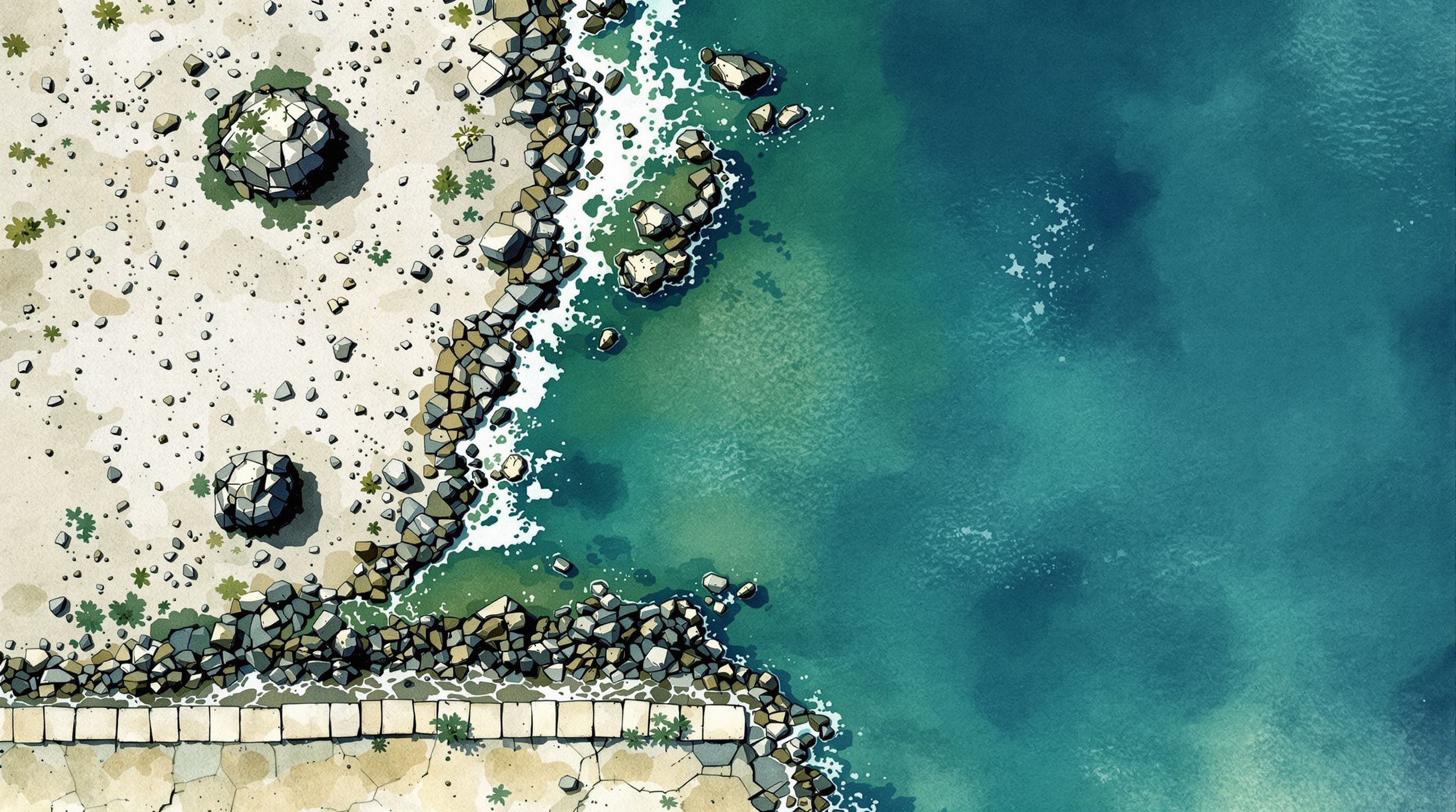 Rocky shore